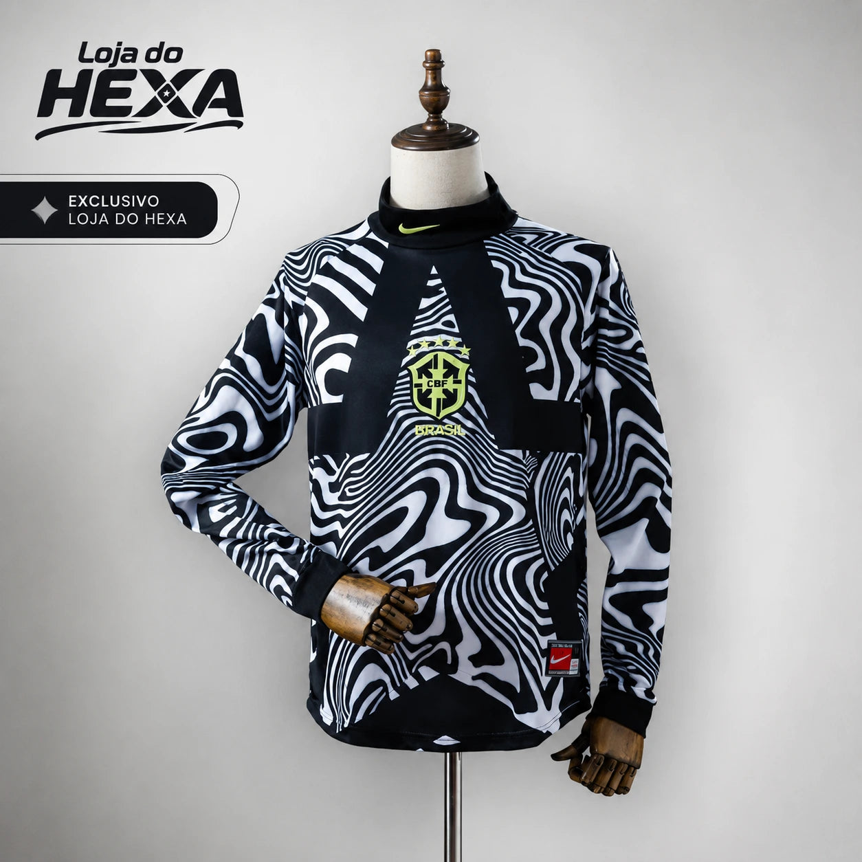 Camisa Brasil Goleiro Manga Longa 25/26 Masculina - Loja do hexa