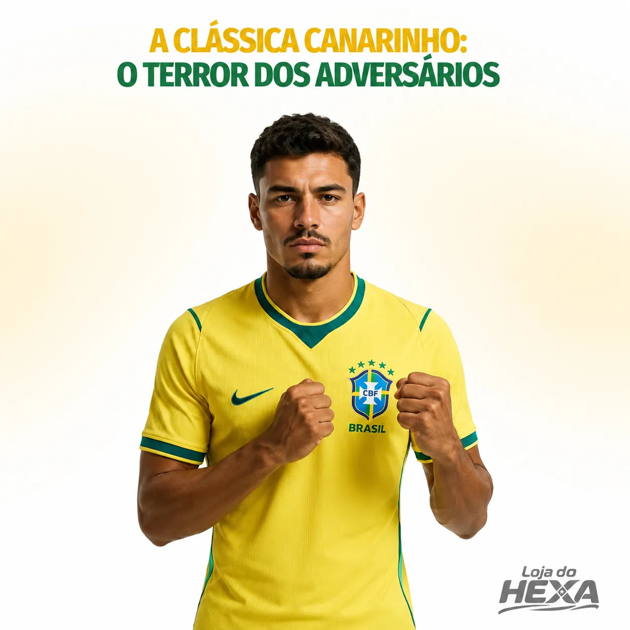 Camisa Brasil Premium 2026 — Edição Copa | Loja do Hexa