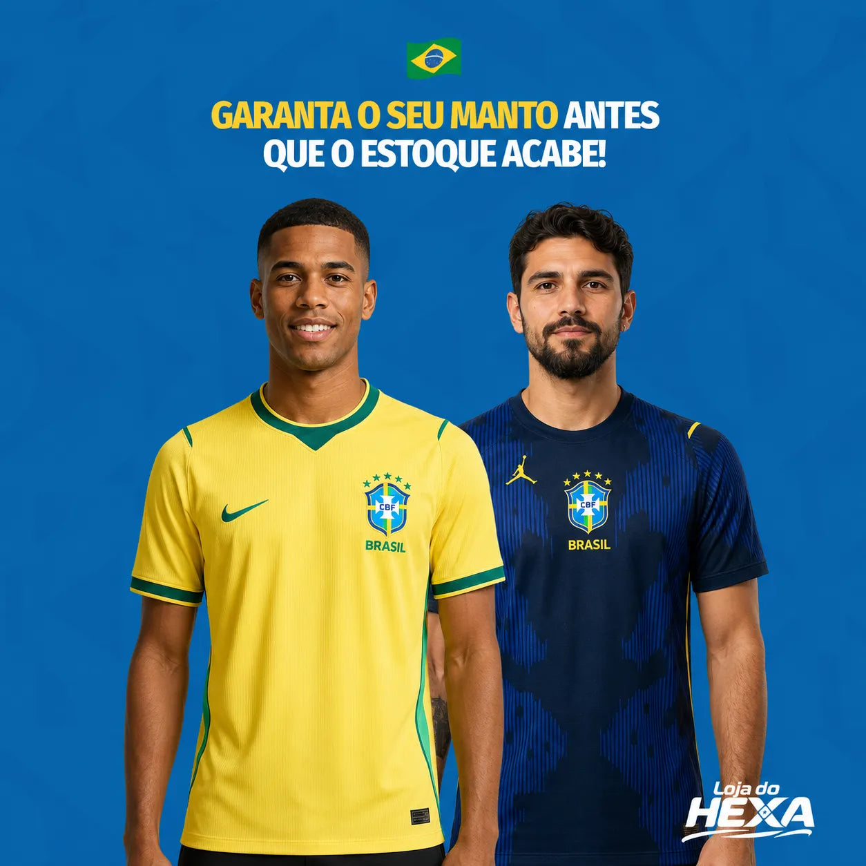 Camisa Brasil Premium 2026 — Edição Copa | Loja do Hexa
