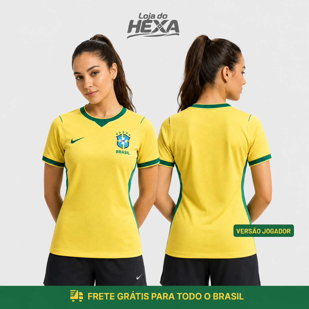 Camisa Brasil Premium 2026 — Edição Copa | Loja do Hexa
