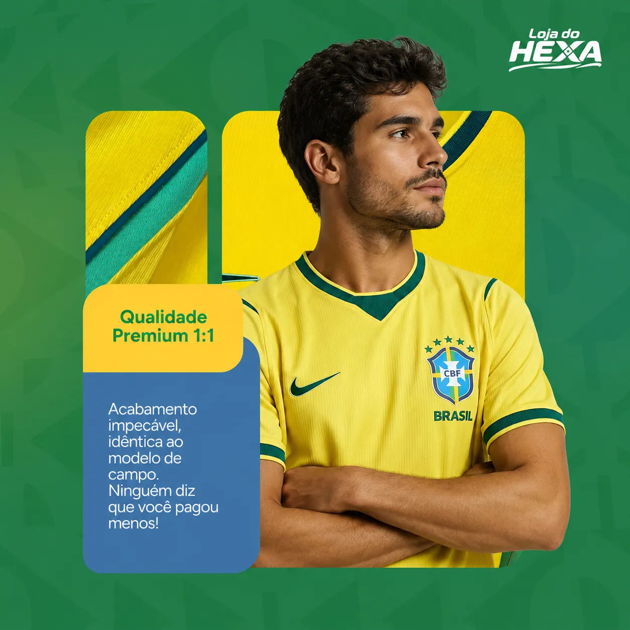 Camisa Brasil Premium 2026 — Edição Copa  | Loja do Hexa